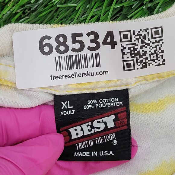 Vintage 80s Fruit-Of-The-Loom Shirt Womens XL 23x27 USA - Picture 8 of 12